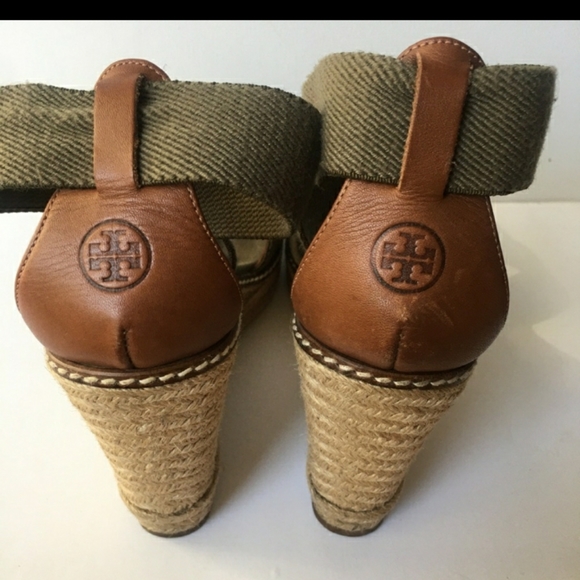 Authentic Tory Burch Wedge Espadrilles size 9 - Picture 7 of 10